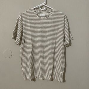 Porter & Ash Striped Gray/Tan Men's Shirt